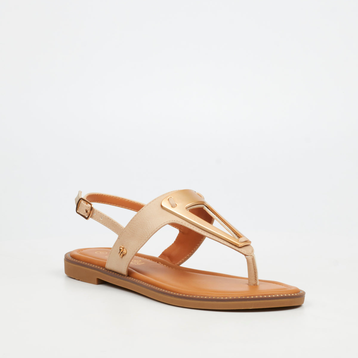 Butterfly Feet Frost 19 Flat Sandals - Beige