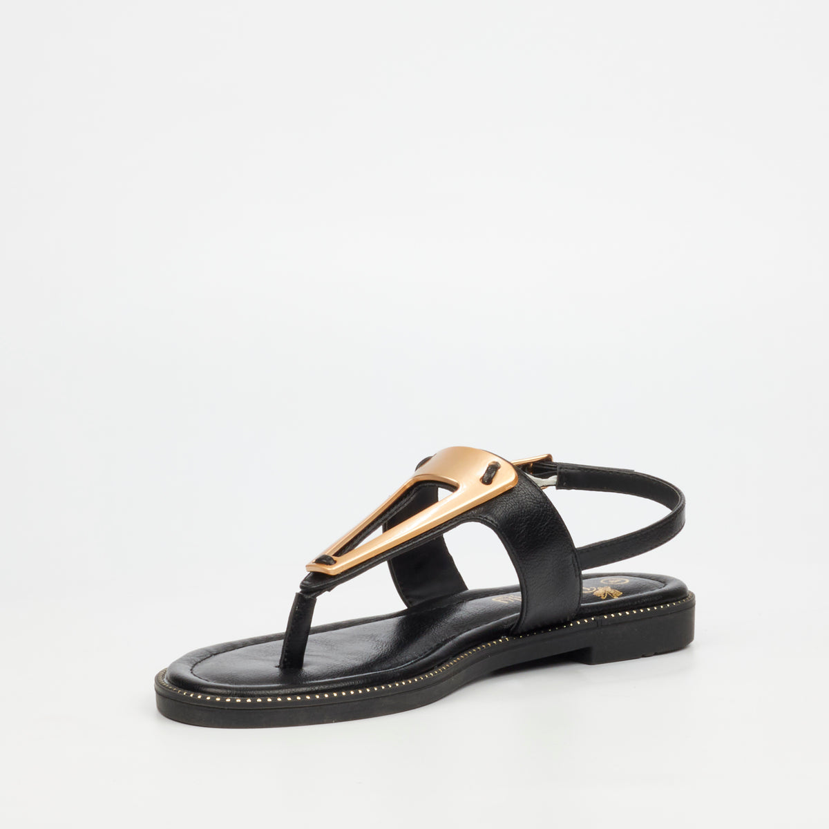 Butterfly Feet Frost 19 Flat Sandals - Black
