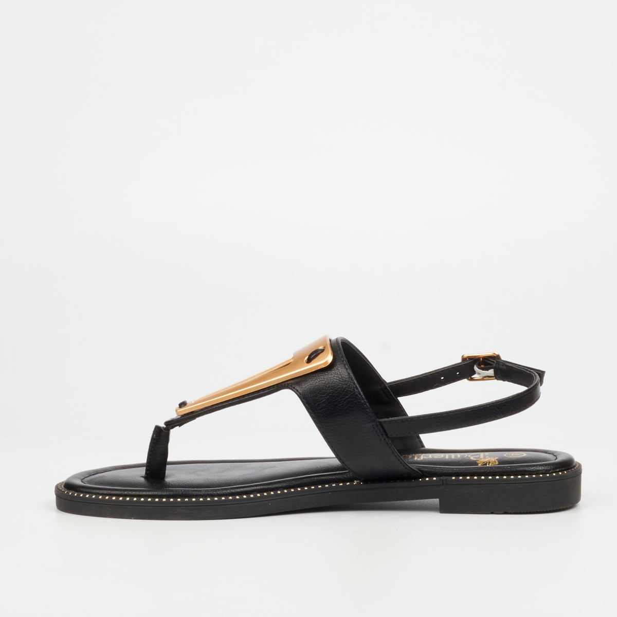 Butterfly Feet Frost 19 Flat Sandals - Black