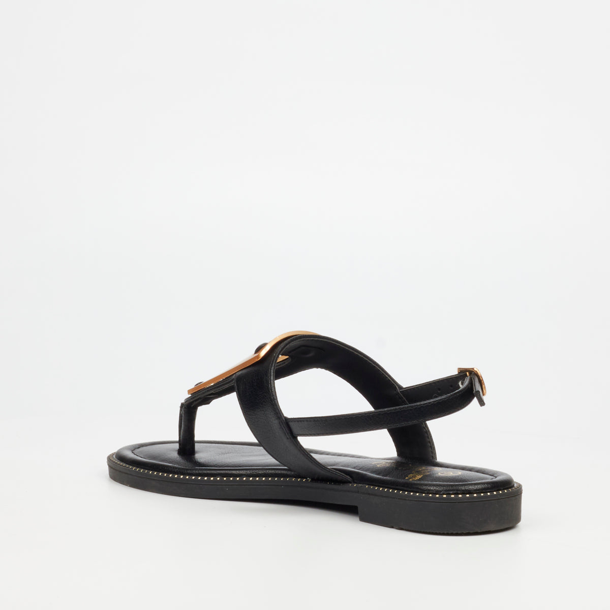 Butterfly Feet Frost 19 Flat Sandals - Black