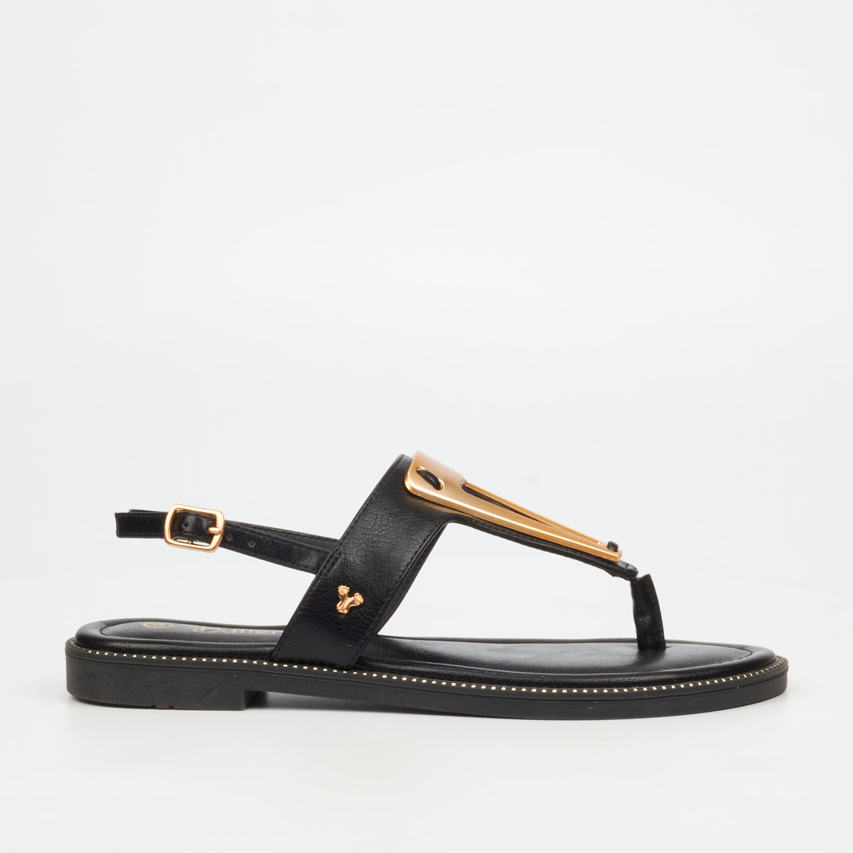 Butterfly Feet Frost 19 Flat Sandals - Black