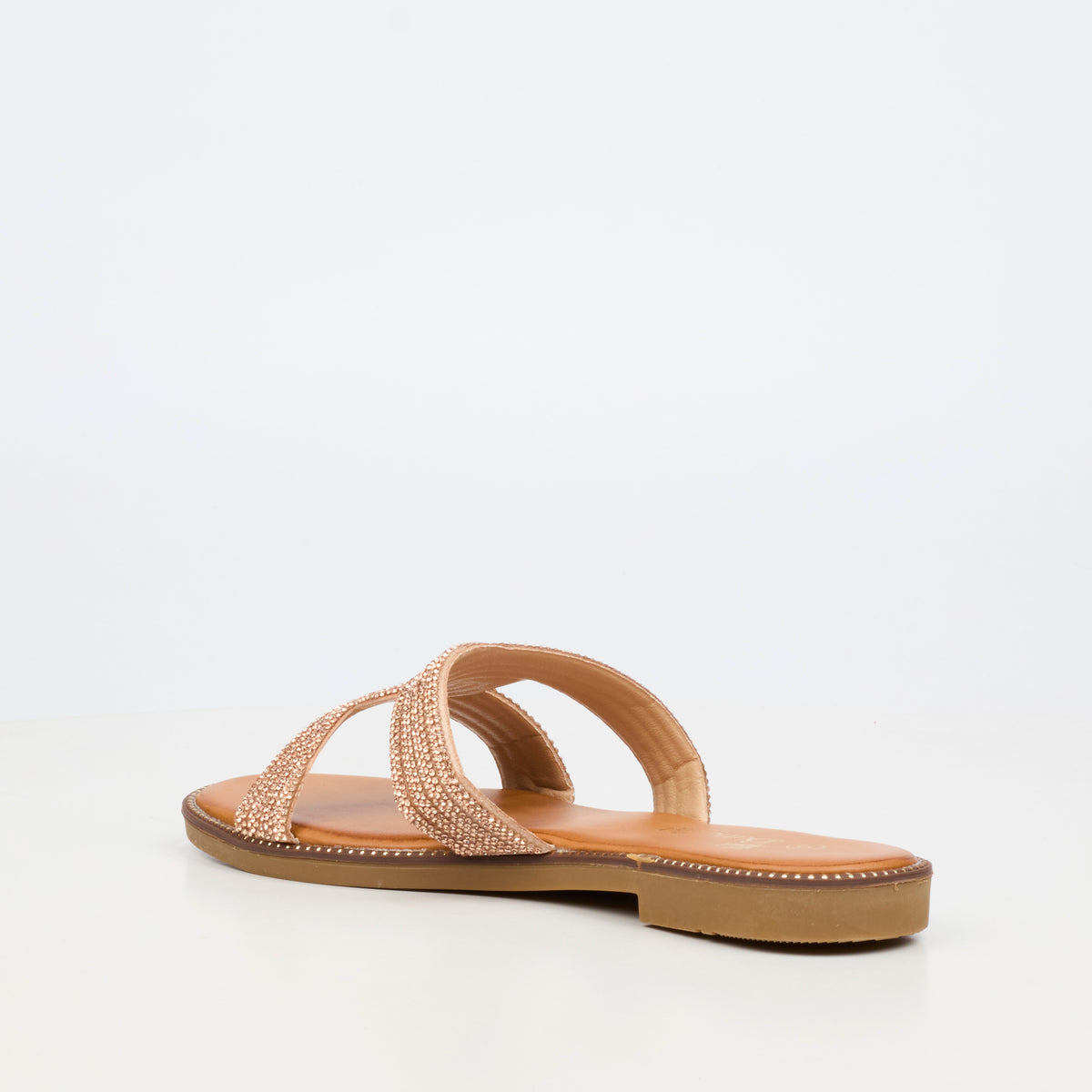 Butterfly Feet Frost 20 Flat Sandal - Rose Gold