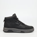Urbanart Furrow 1 Faux Wax / Faux Nubuck Sneaker - Black footwear Urbanart