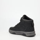 Urbanart Furrow 1 Faux Wax / Faux Nubuck Sneaker - Black footwear Urbanart
