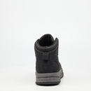 Urbanart Furrow 1 Faux Wax / Faux Nubuck Sneaker - Black footwear Urbanart