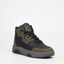 Urbanart Furrow 1 Faux Wax / Faux Nubuck Ankle Boot - Olive footwear Urbanart