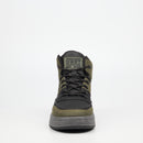 Urbanart Furrow 1 Faux Wax / Faux Nubuck Ankle Boot - Olive footwear Urbanart