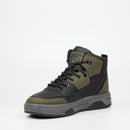 Urbanart Furrow 1 Faux Wax / Faux Nubuck Ankle Boot - Olive footwear Urbanart