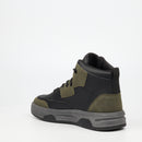Urbanart Furrow 1 Faux Wax / Faux Nubuck Ankle Boot - Olive footwear Urbanart