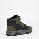 Urbanart Furrow 1 Faux Wax / Faux Nubuck Ankle Boot - Olive footwear Urbanart