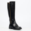 Miss Black Fyre 1 High Boots Faux Leather – Black