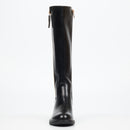 Miss Black Fyre 1 High Boots Faux Leather – Black