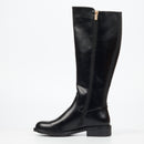 Miss Black Fyre 1 High Boots Faux Leather – Black