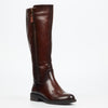 Miss Black Fyre 1 High Boots Faux Leather - Chocolate footwear Miss Black