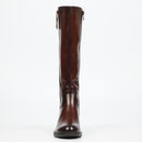 Miss Black Fyre 1 High Boots Faux Leather – Chocolate