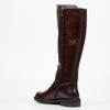 Miss Black Fyre 1 High Boots Faux Leather - Chocolate footwear Miss Black