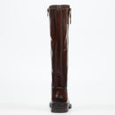 Miss Black Fyre 1 High Boots Faux Leather – Chocolate