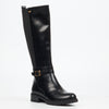Miss Black Gale 1 High Boots Faux Leather - Black footwear Miss Black