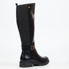 Miss Black Gale 1 High Boots Faux Leather - Black footwear Miss Black