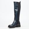 Miss Black Gale 1 High Boots Faux Leather - Navy footwear Miss Black