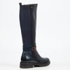 Miss Black Gale 1 High Boots Faux Leather - Navy footwear Miss Black