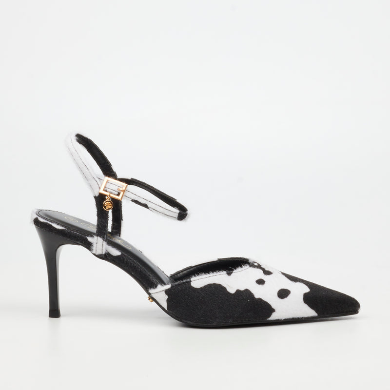 Miss Black Gallery 1 Court - Cow footwear Miss Black
