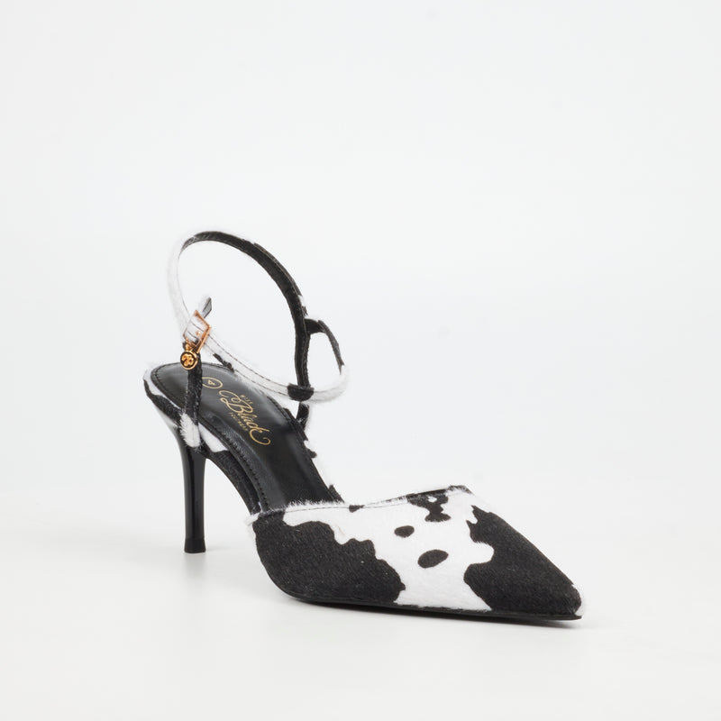 Miss Black Gallery 1 Court - Cow footwear Miss Black