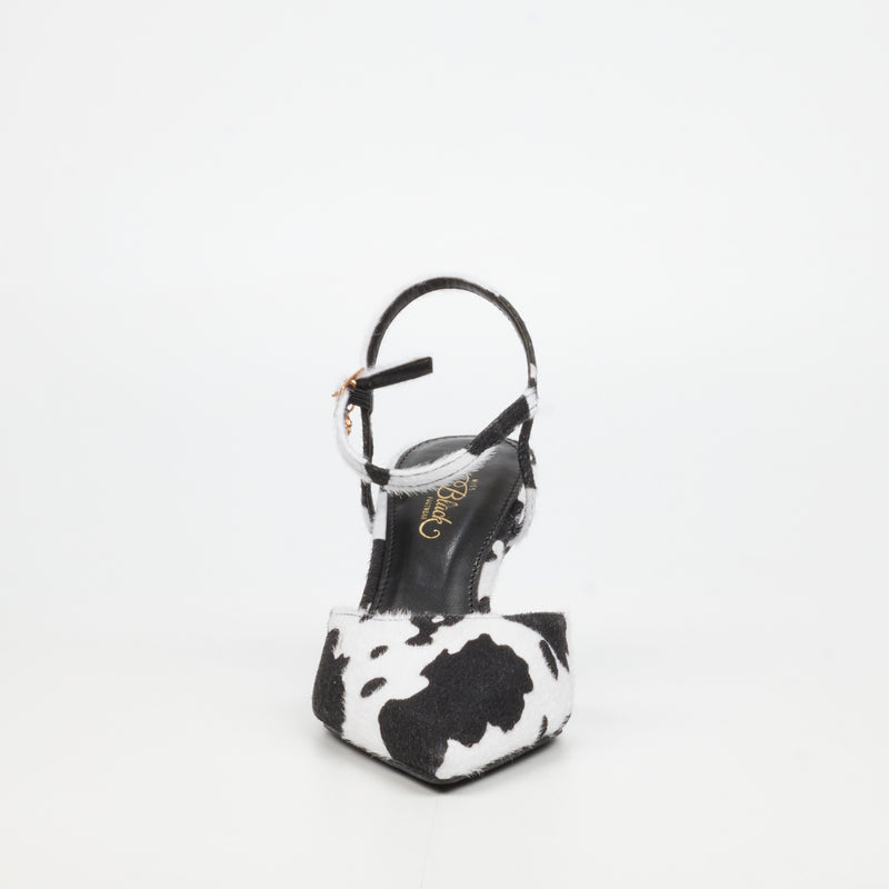 Miss Black Gallery 1 Court - Cow footwear Miss Black