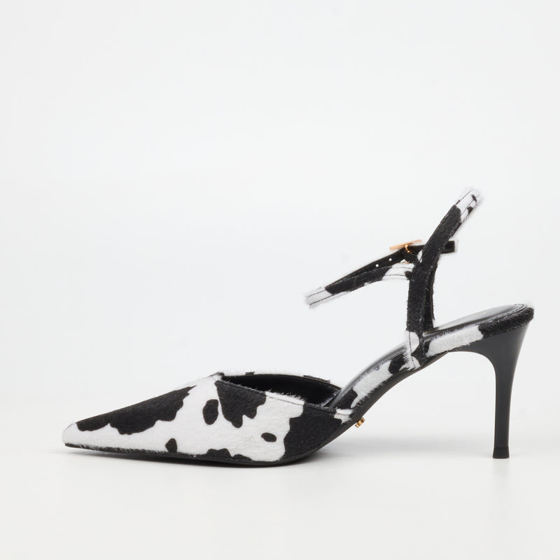 Miss Black Gallery 1 Court - Cow footwear Miss Black