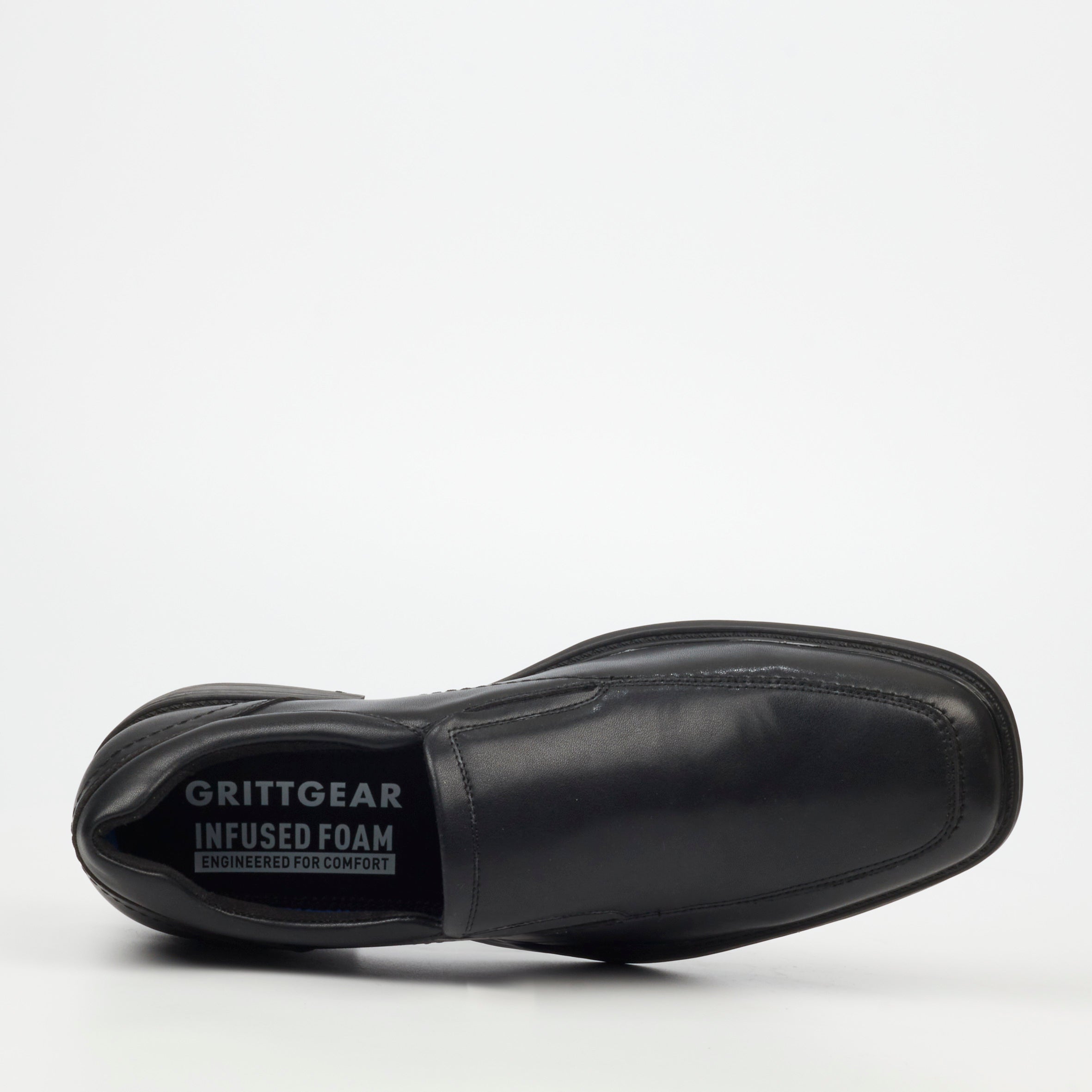 Grittgear Garnet 2 Genuine Smooth Leather Formal - Black safety Grittgear