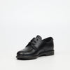 Genius Younger Boys Lace Up Leather School Shoe - Black footwear External