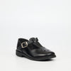 Genius Younger Girls T-Bar Leather School Shoe - Black footwear External