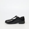 Genius Younger Girls T-Bar Leather School Shoe - Black footwear External