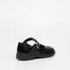 Genius Younger Girls T-Bar Leather School Shoe - Black footwear External