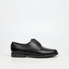 Genius Older Boys Lace Up Leather School Shoe - Black footwear External