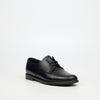 Genius Older Boys Lace Up Leather School Shoe - Black footwear External