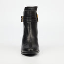 Nicci Tyler Gisele 1 Genuine Smooth Leather Ankle Boot - Black footwear Nicci Tyler