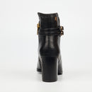 Nicci Tyler Gisele 1 Genuine Smooth Leather Ankle Boot - Black footwear Nicci Tyler