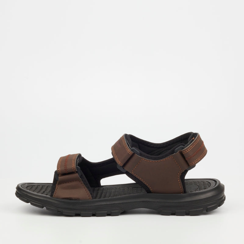 Urbanart Glide 1 Faux Nubuck Sandal - Chocolate footwear Urbanart   