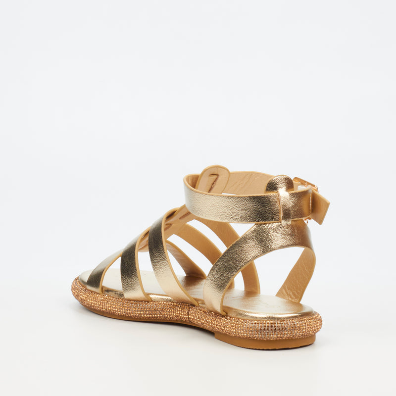 Miss Black Glisten 1 Sandal - Gold footwear Miss Black   