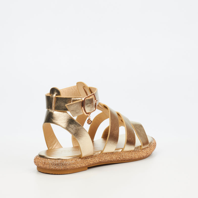 Miss Black Glisten 1 Sandal - Gold footwear Miss Black   