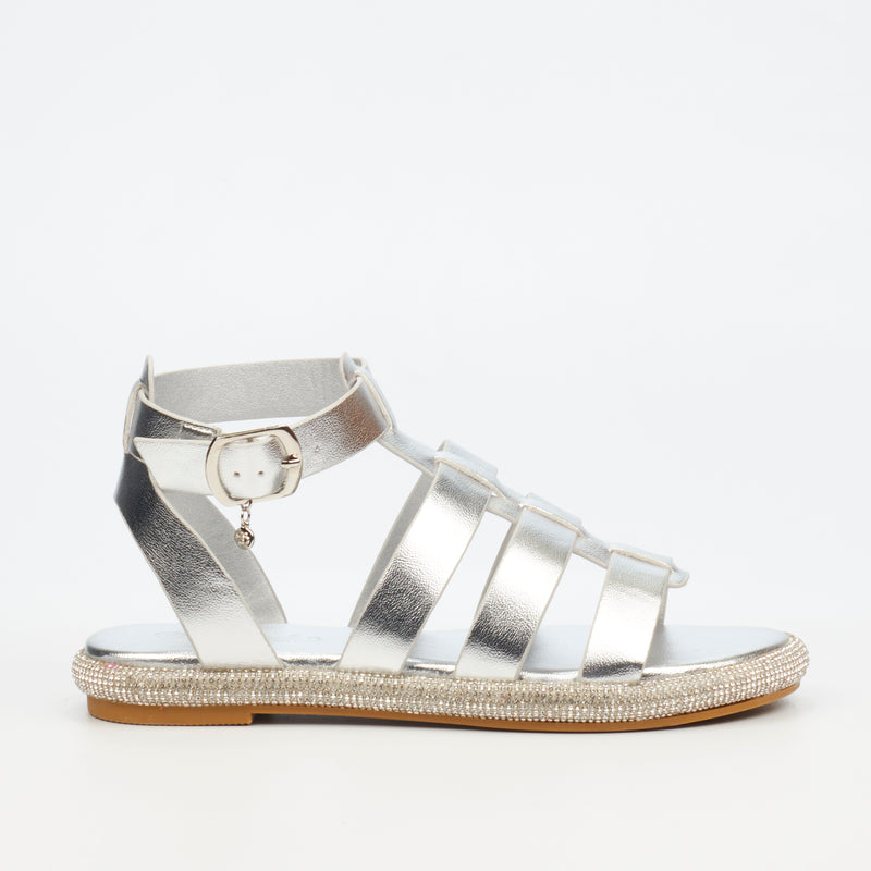 Miss Black Glisten 1 Sandal - Silver footwear Miss Black   