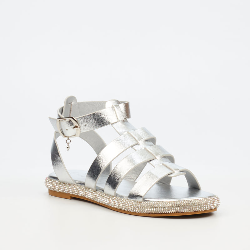 Miss Black Glisten 1 Sandal - Silver footwear Miss Black   