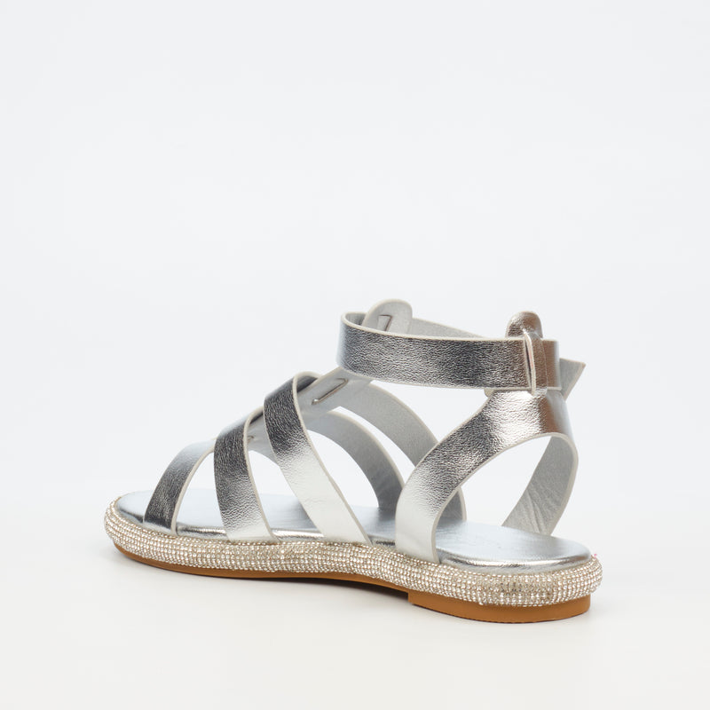 Miss Black Glisten 1 Sandal - Silver footwear Miss Black   