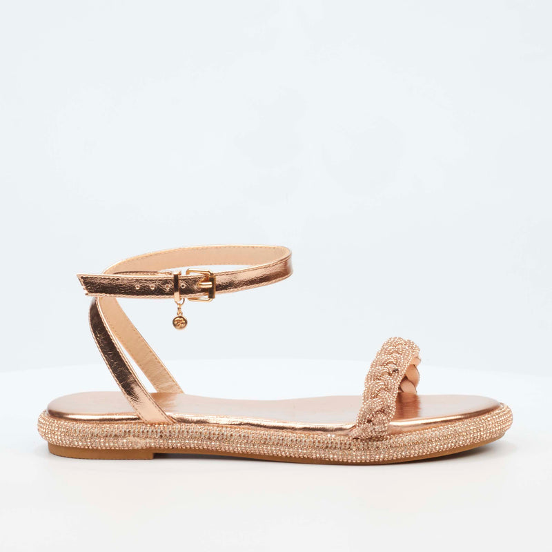 Miss Black Glisten 2 Sandal - Rose Gold footwear Miss Black   