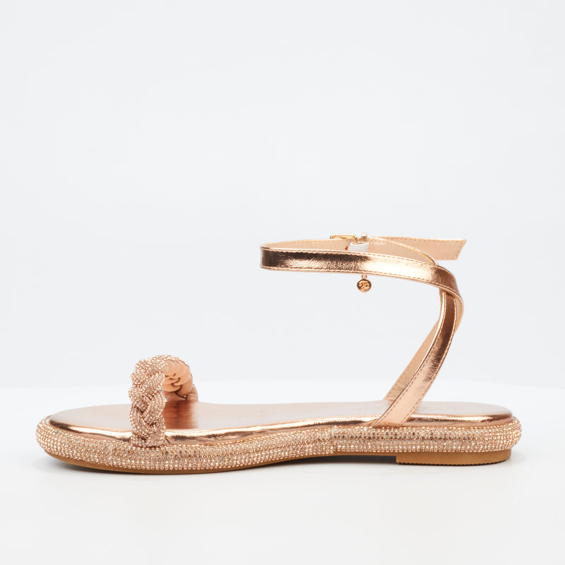 Miss Black Glisten 2 Sandal - Rose Gold footwear Miss Black   