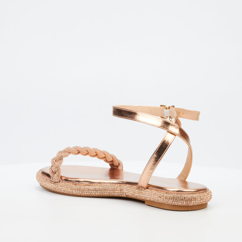 Miss Black Glisten 2 Sandal - Rose Gold footwear Miss Black   