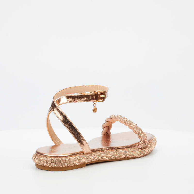 Miss Black Glisten 2 Sandal - Rose Gold footwear Miss Black   