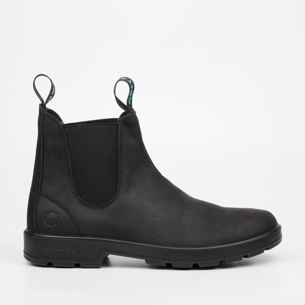 Grittgear Granite 1 Crazy Horse Leather Safety Boot - Black safety Grittgear