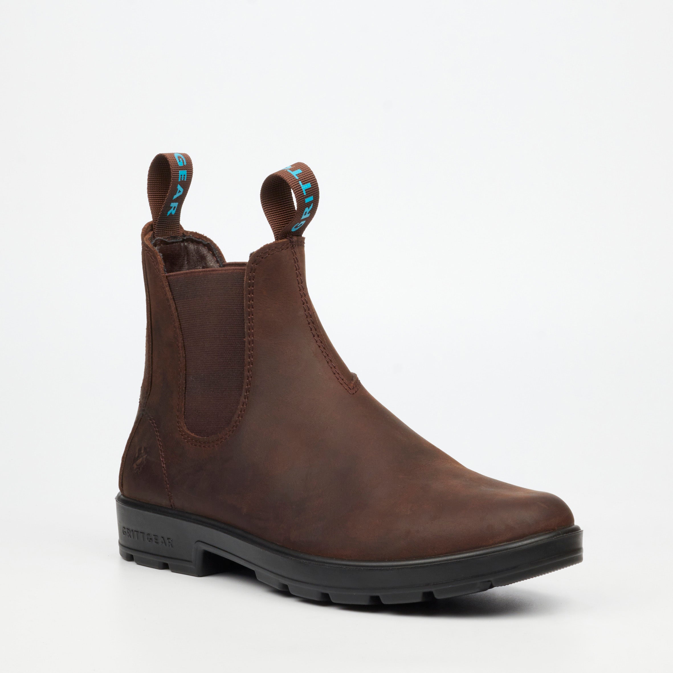 Grittgear Granite 1 Crazy Horse Leather Safety Boot - Chocolate safety Grittgear